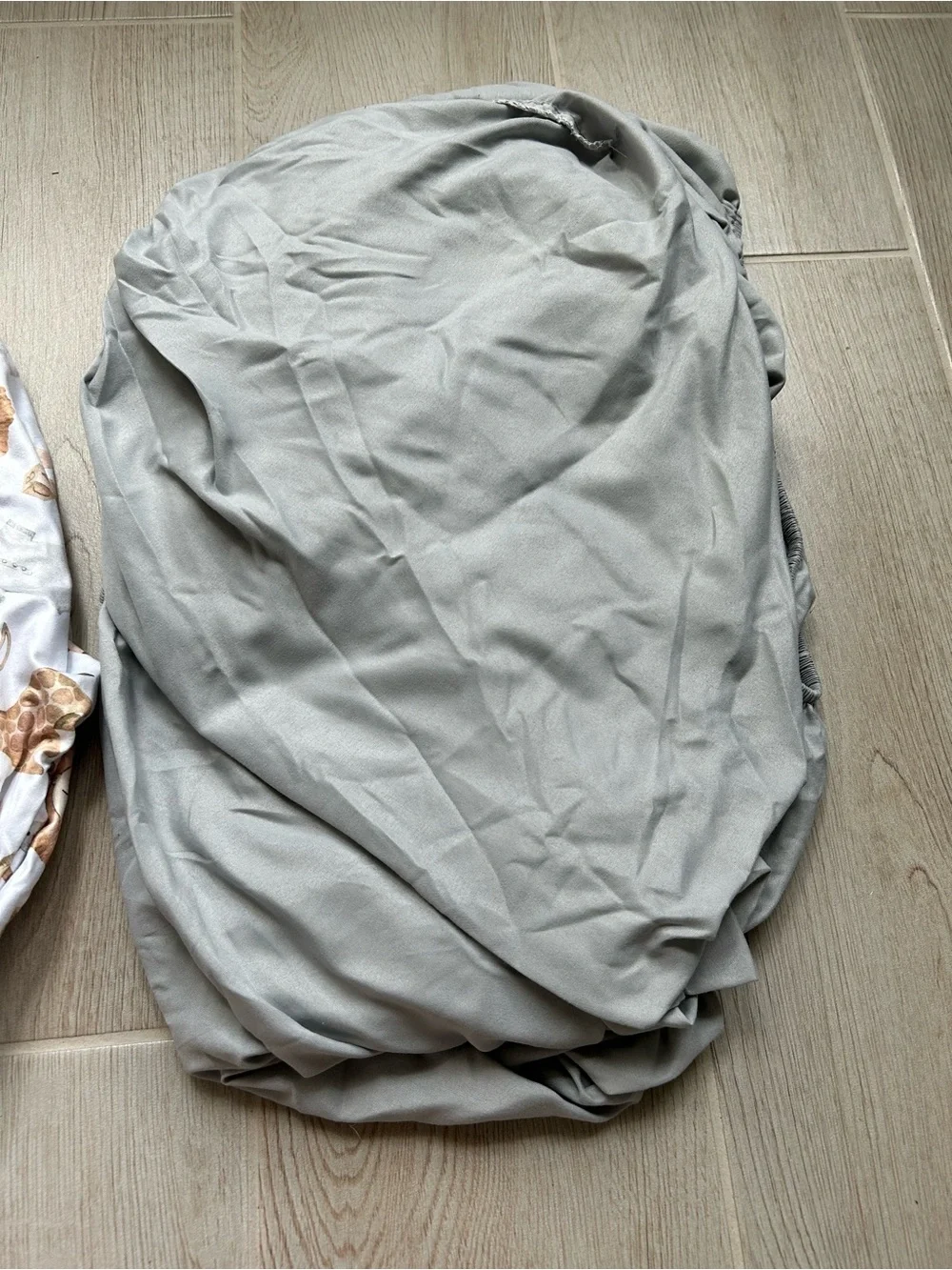4-Pack Fitted Crib Sheets - Sheep, Safari, Gray & Blue w/mattress protector